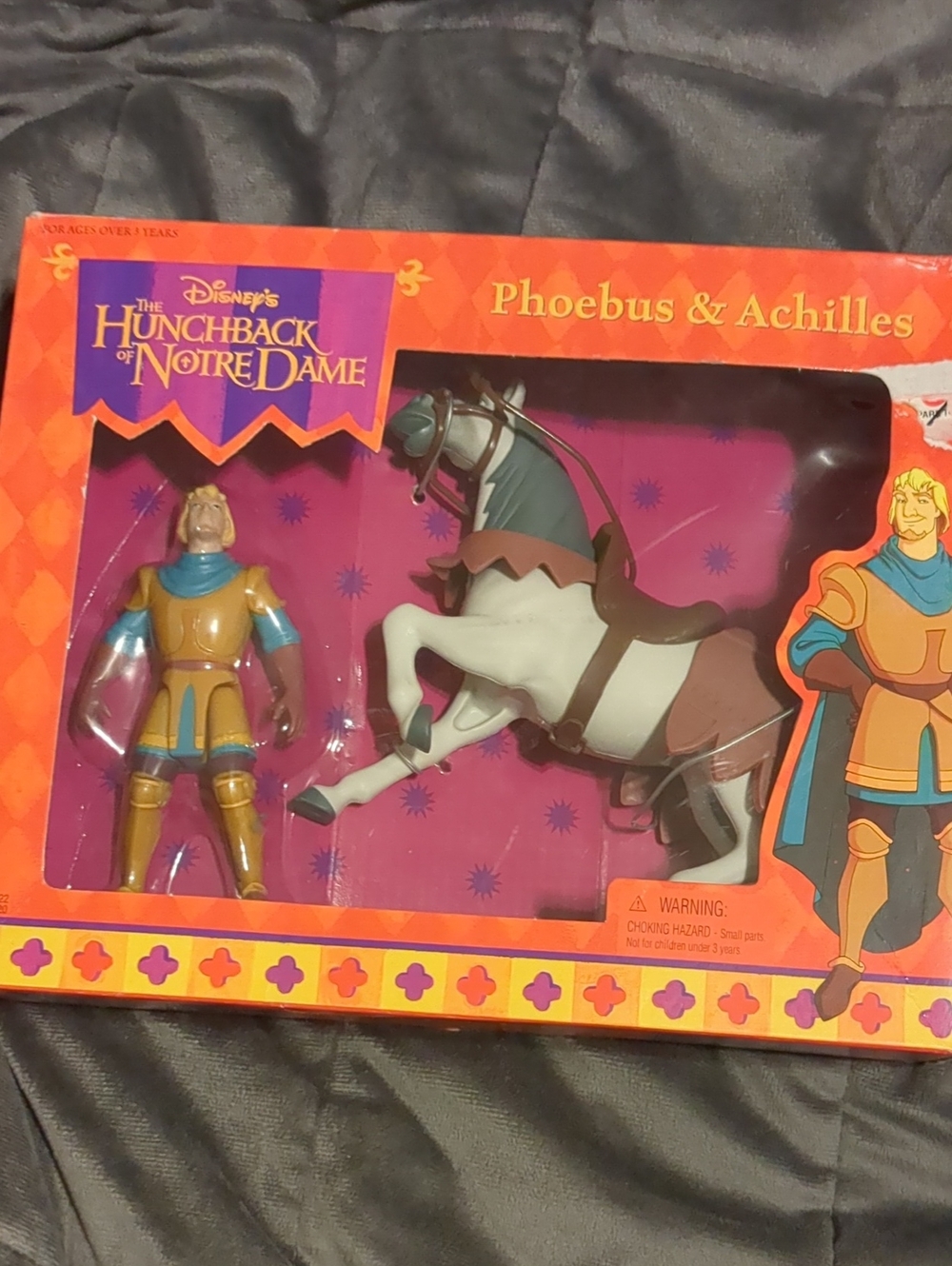 Disney Phoebus & Achilles Action Figure Set - Orange, White, Brown